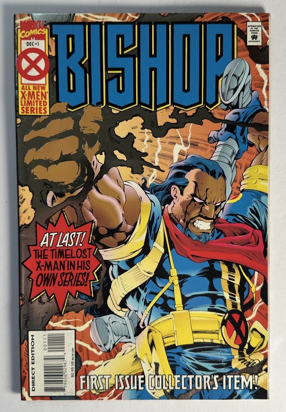 Bishop #1 Marvel Comics Dec. 1994 Silver Foil Cover First Issue